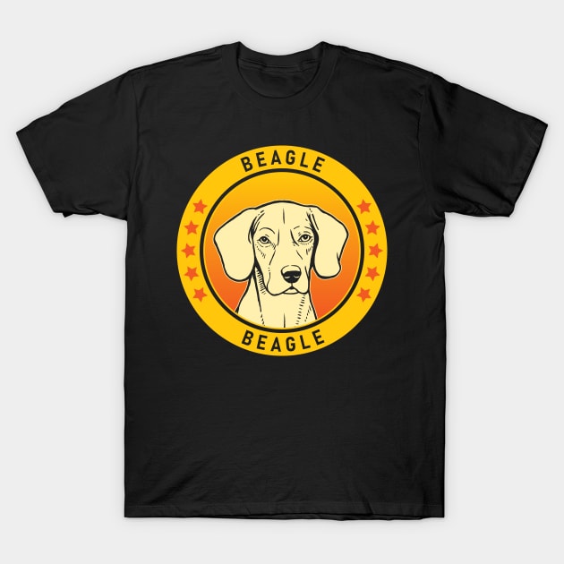 Beagle Dog Portrait T-Shirt by millersye